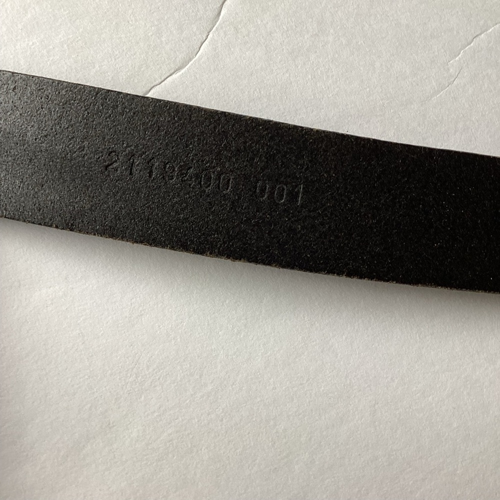 Polo Ralph Lauren Belt Mens 36/90 Black Italian Saddle Leather - Picture 7 of 15
